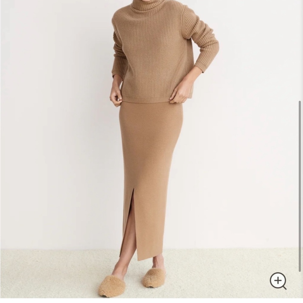 Jenni Kayne Ludlow Skirt Dark Camel - Picture 4 of 11